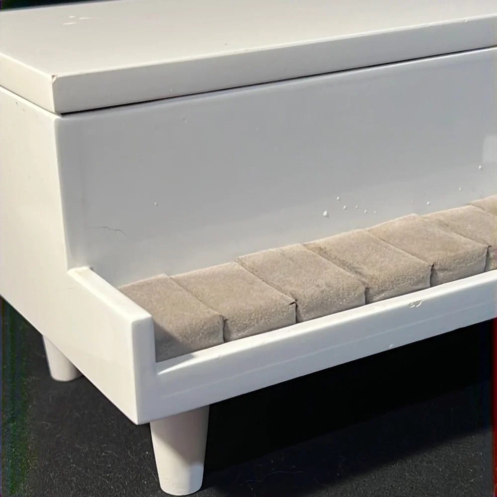 gloss white piano jewelry box